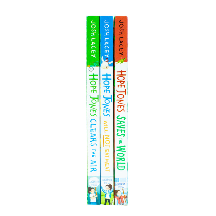 Hope Jones 3 Books Collection Set by Josh Lacey (Saves the World, Clears the Air, Will Not Eat Meat)