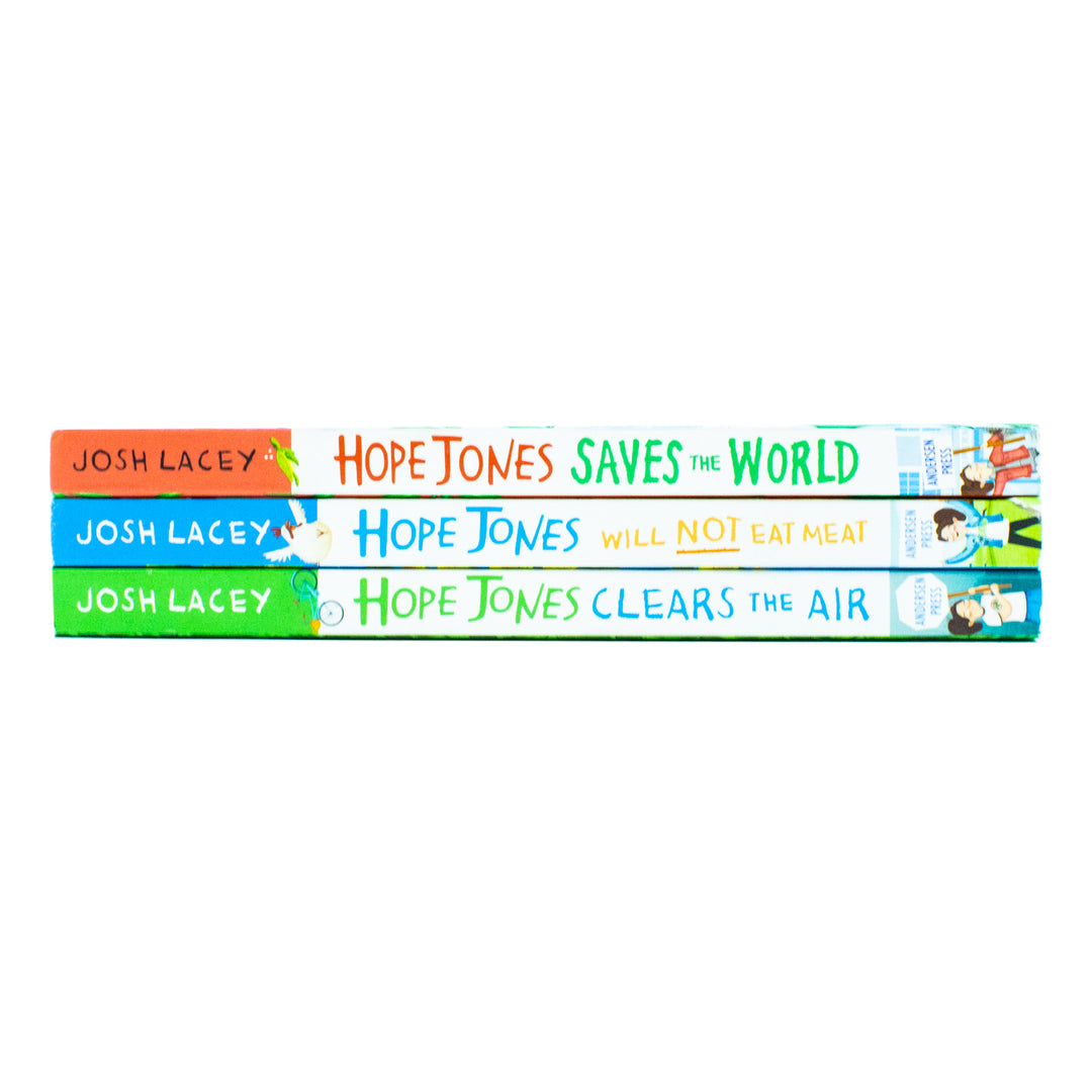 Hope Jones 3 Books Collection Set by Josh Lacey (Saves the World, Clears the Air, Will Not Eat Meat)