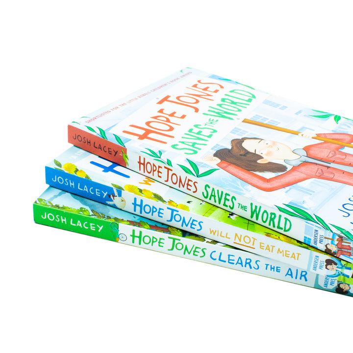 Hope Jones 3 Books Collection Set by Josh Lacey (Saves the World, Clears the Air, Will Not Eat Meat)