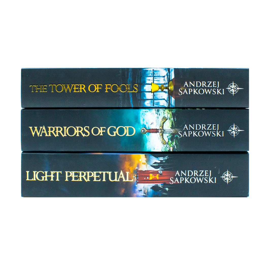 The Hussite Trilogy 3 Books Collection Set by Andrzej Sapkowski (The Tower of Fools, Warriors of God, Light Perpetual)