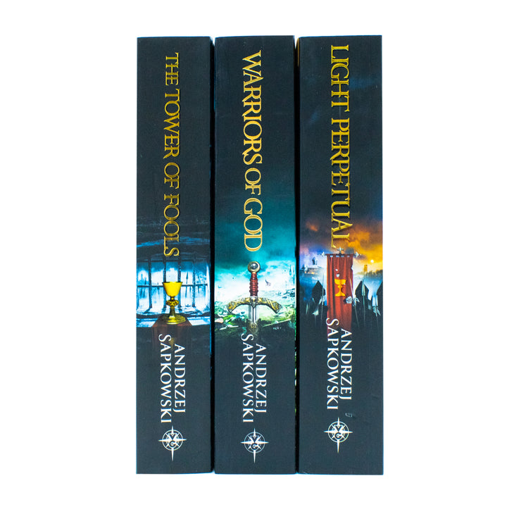 The Hussite Trilogy 3 Books Collection Set by Andrzej Sapkowski (The Tower of Fools, Warriors of God, Light Perpetual)