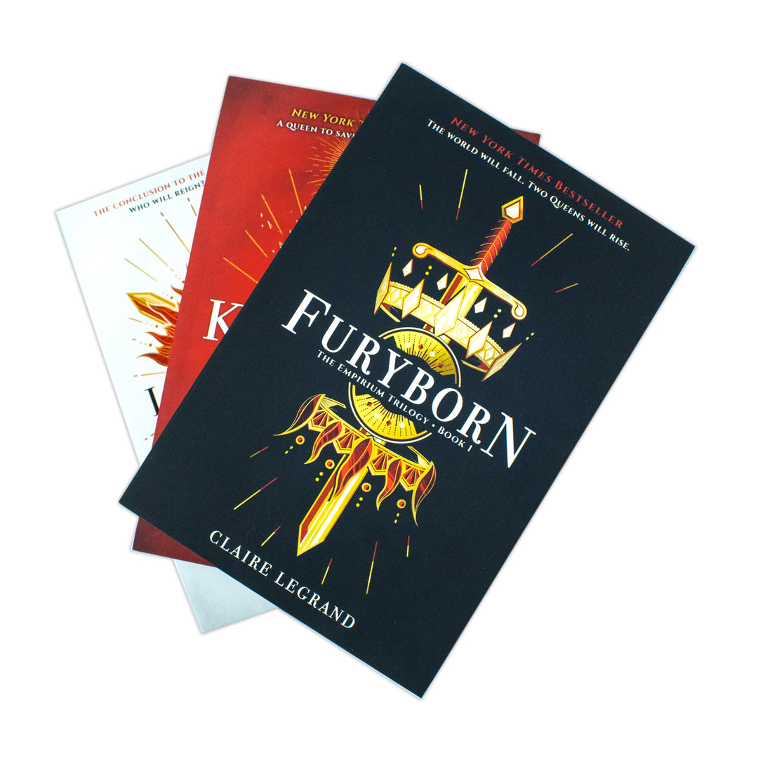 The Empirium Trilogy 3 Book Set by Claire Legrand – Furyborn, Kingsbane, Lightbringer – YA Epic Fantasy, Magic, Adventure, Supernatural Fiction