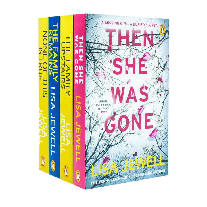 Lisa Jewell 4 Books Collection Set (None Of This Is True, The Family Upstairs, The Family Remains and Then She Was Gone)