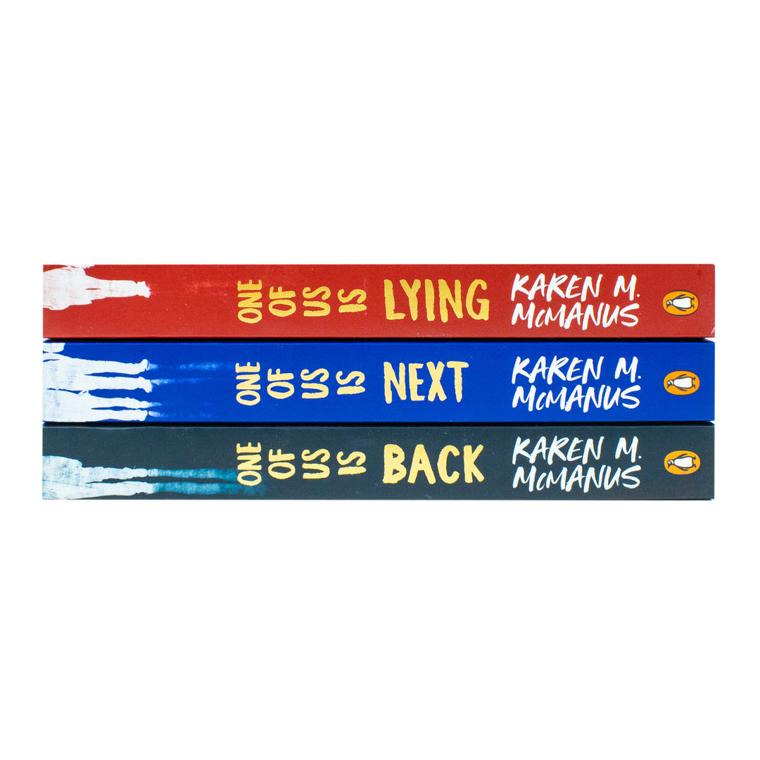Karen M McManus Collection 3 Books Set (One of Us is Lying, One of Us is Next, One of Us is Back)