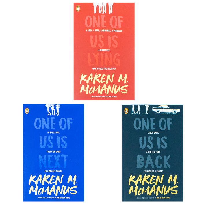 Karen M McManus Collection 3 Books Set (One of Us is Lying, One of Us is Next, One of Us is Back)