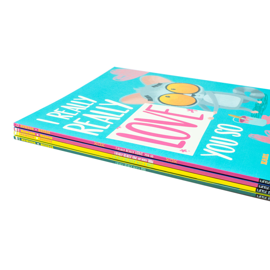 Bush Baby Adventures 4 Books Set by Karl Newson, Duncan Beedie (I Really Really Need a Wee, Need a Poo, Love my Noisy Bum, Love You So)