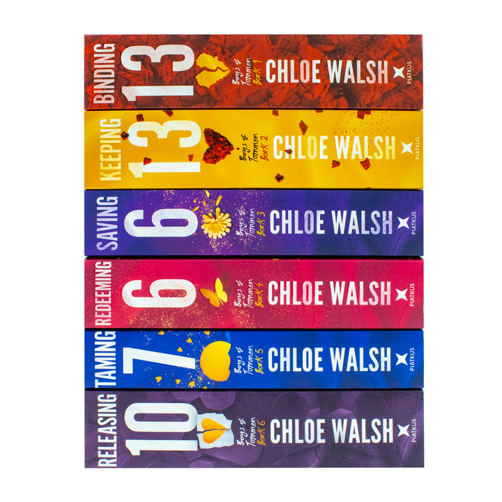 Boys of Tommen Series 6 Books Collection Set By Chloe Walsh (Binding 13, Keeping 13, Saving 6, Redeeming 6, Taming 7 and Releasing 10)