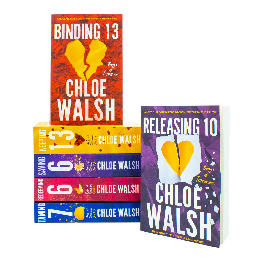 Boys of Tommen Series 6 Books Collection Set By Chloe Walsh (Binding 13, Keeping 13, Saving 6, Redeeming 6, Taming 7 and Releasing 10)