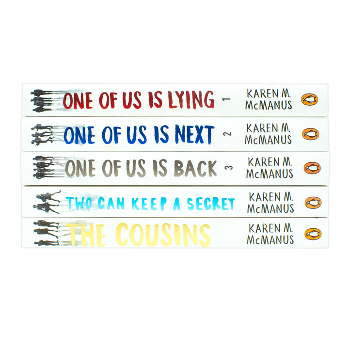 Karen M. McManus 5 Book Set - The Cousins, Two Can Keep a Secret, One of Us Is Lying Series, YA Mystery Thriller Collection for Teen & Adult Readers