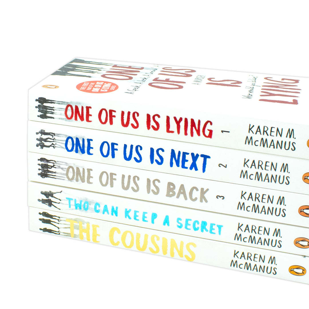 Karen M. McManus 5 Book Set - The Cousins, Two Can Keep a Secret, One of Us Is Lying Series, YA Mystery Thriller Collection for Teen & Adult Readers