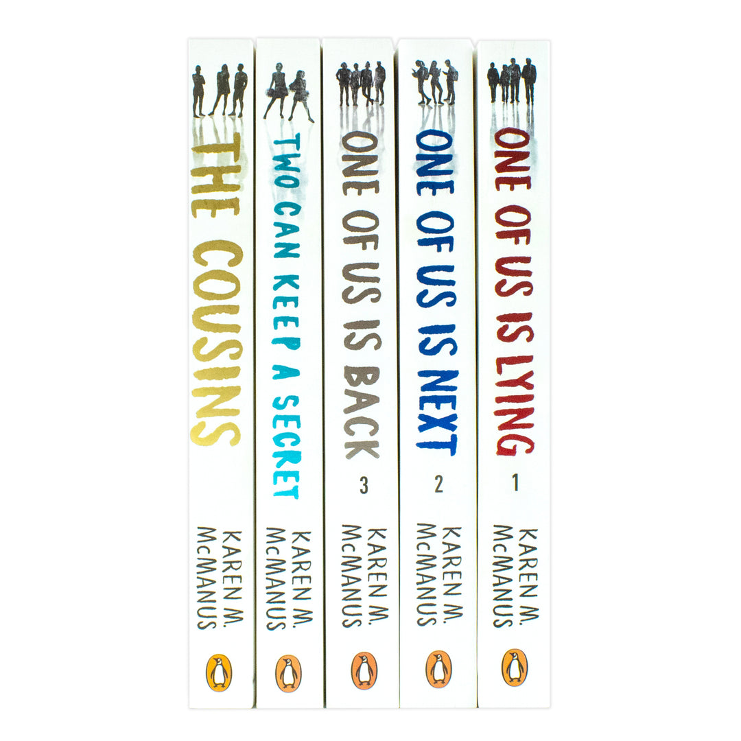 Karen M. McManus 5 Book Set - The Cousins, Two Can Keep a Secret, One of Us Is Lying Series, YA Mystery Thriller Collection for Teen & Adult Readers