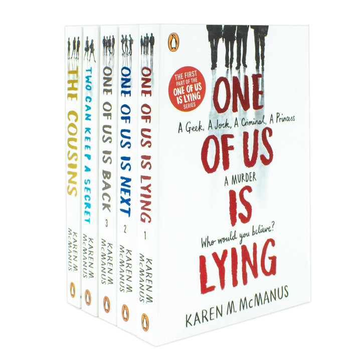 Karen M. McManus 5 Book Set - The Cousins, Two Can Keep a Secret, One of Us Is Lying Series, YA Mystery Thriller Collection for Teen & Adult Readers