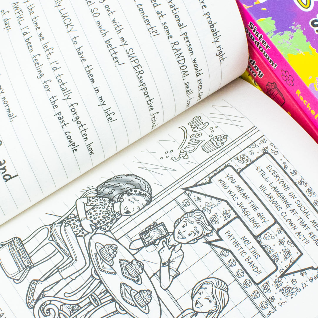 Dork Diaries Collection 4 Books Set (Volume 13-16) By Rachel Renee Russell (Birthday Drama!, Spectacular Superstar, I Love Paris!, Sister Showdown!)