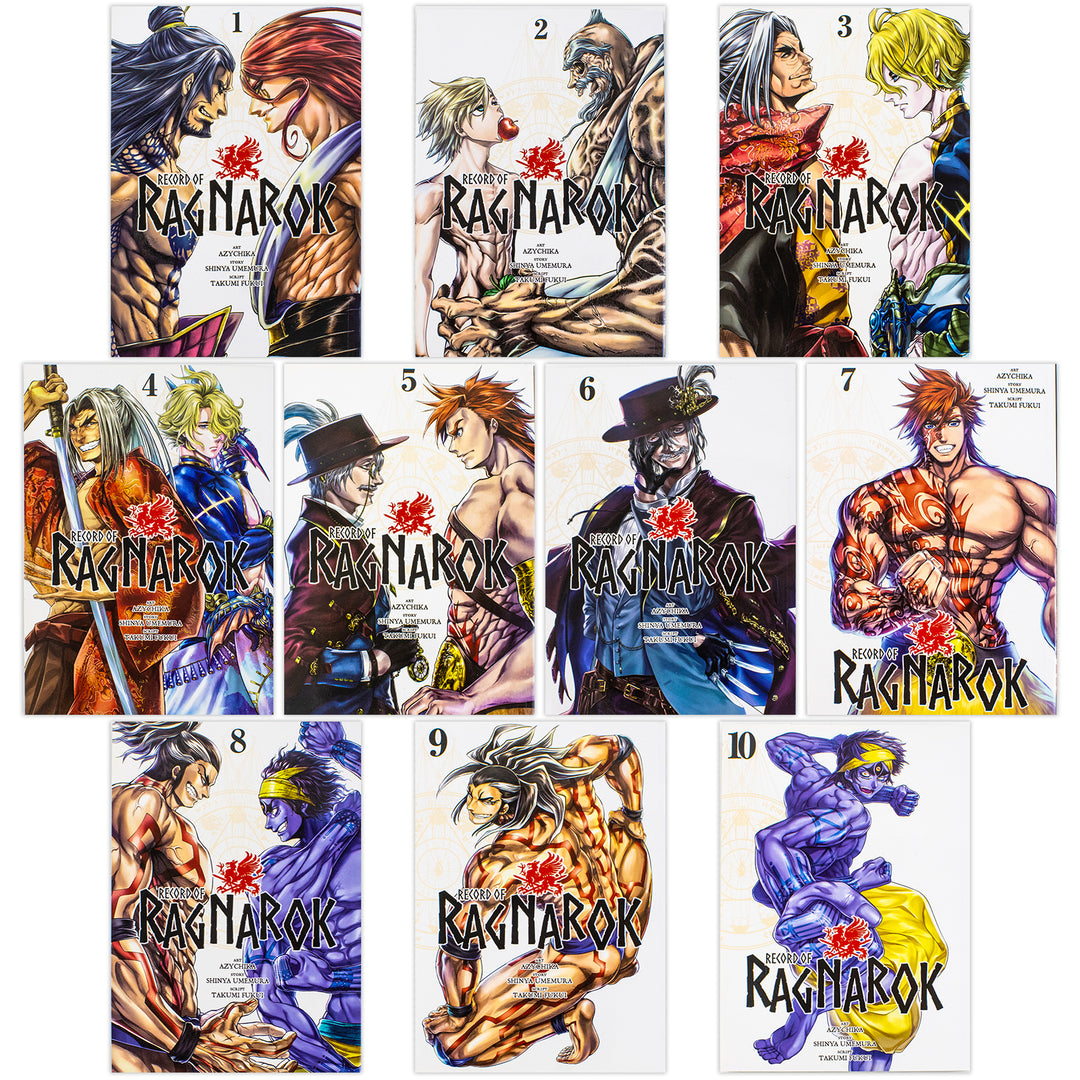 Record of Ragnarok Manga Series Collection Set Vol. 1-10 by Shinya Umemura | Paperback