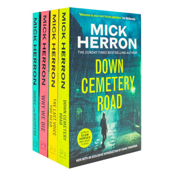 Mick Herron Zoe Boehm Thrillers 4 Books Collection Set (Down Cemetery Road, The Last Voice You Hear, Why We Die, Smoke and Whispers) | Paperback