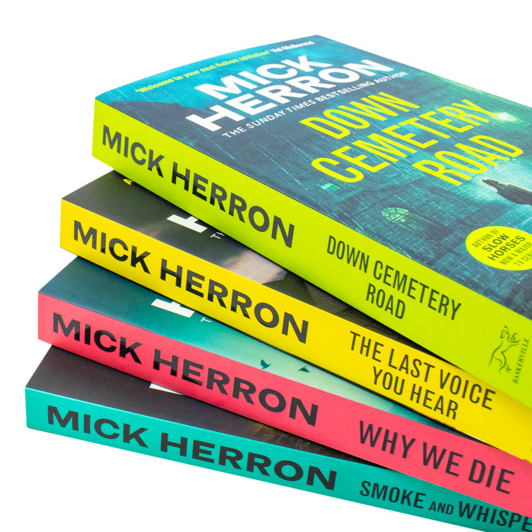 Mick Herron Zoe Boehm Thrillers 4 Books Collection Set (Down Cemetery Road, The Last Voice You Hear, Why We Die, Smoke and Whispers) | Paperback