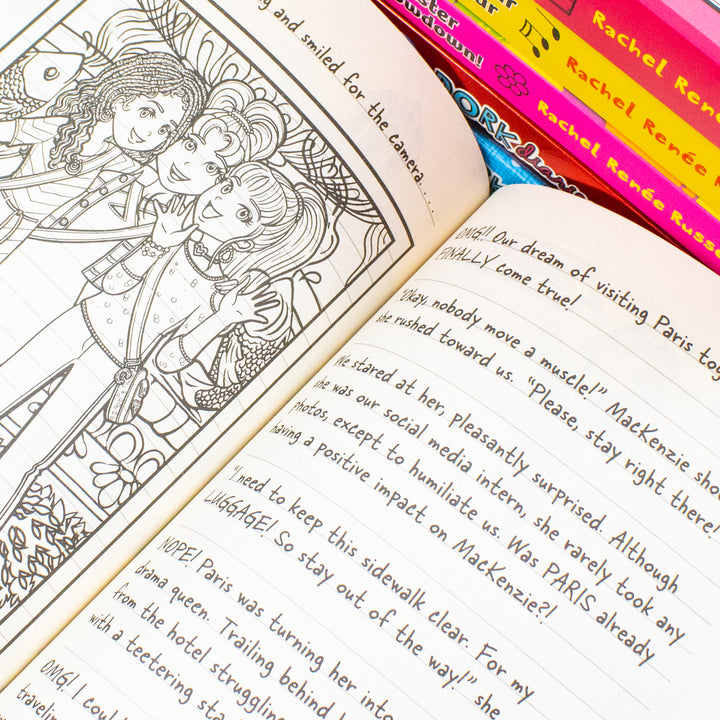 Dork Diaries Series 6 Books Collection Set (Birthday Drama!, Spectacular Superstar, I Love Paris!, Sister Showdown!, OMG!, How to Dork Your Diary) | Paperback