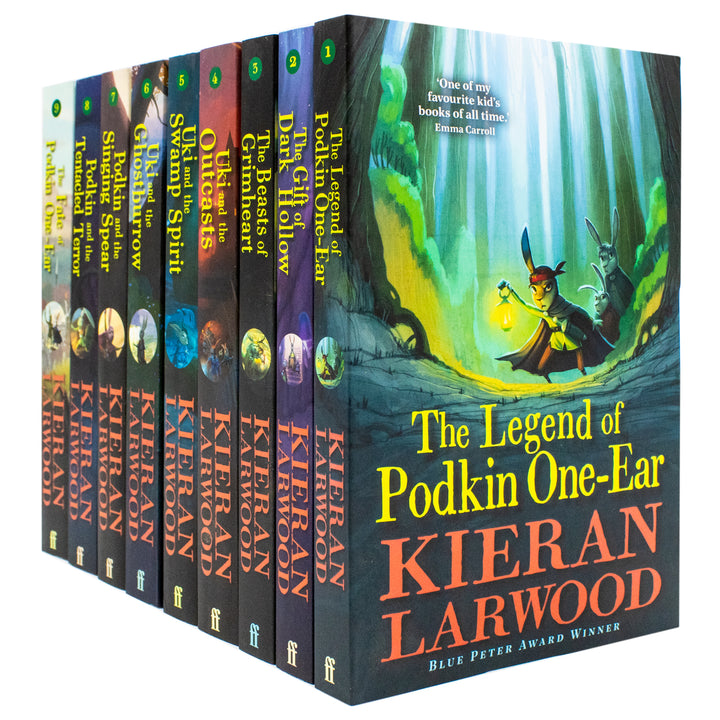 The World of Podkin One-Ear 9 Books Collection Set (Books 1-9) by Kieran Larwood - Five Realms Series