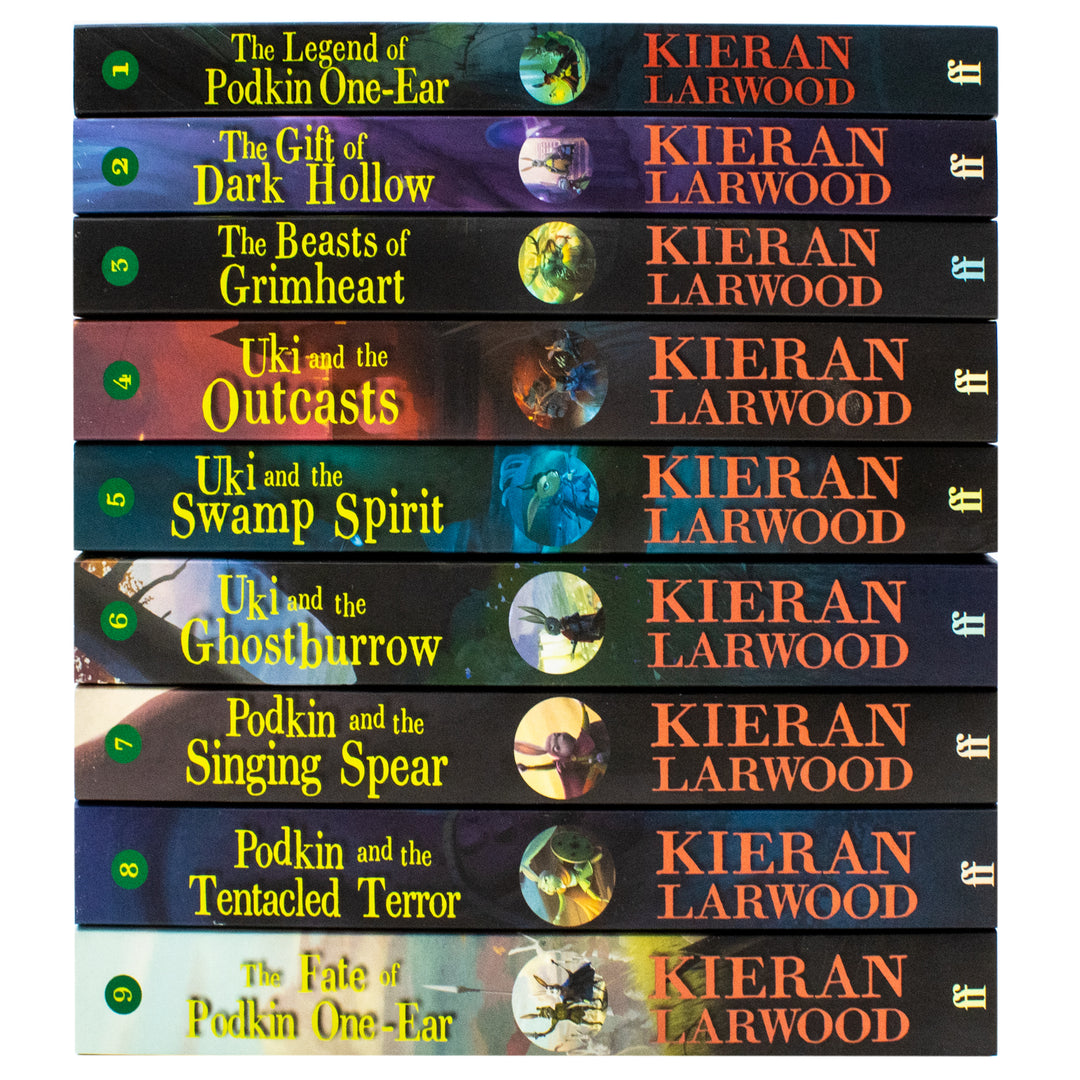 The World of Podkin One-Ear 9 Books Collection Set (Books 1-9) by Kieran Larwood - Five Realms Series
