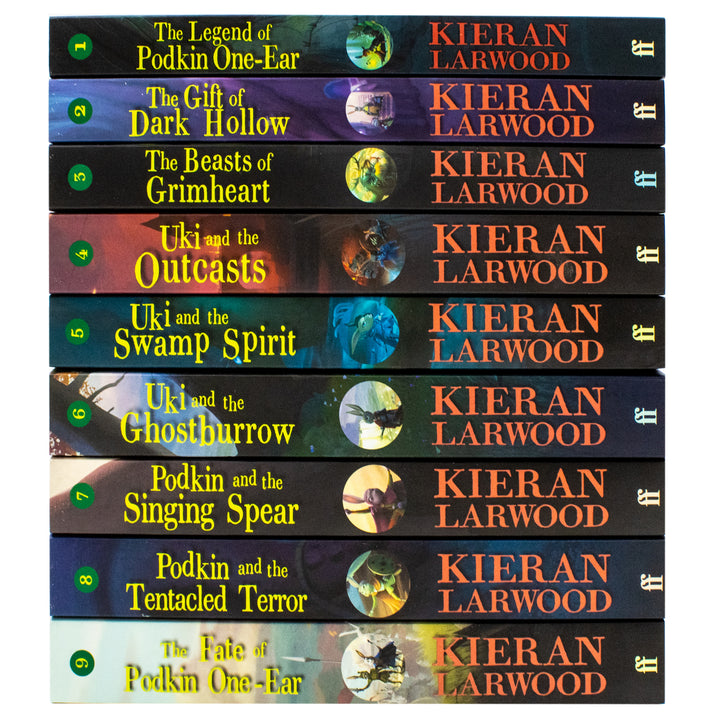 The World of Podkin One-Ear 9 Books Collection Set (Books 1-9) by Kieran Larwood - Five Realms Series