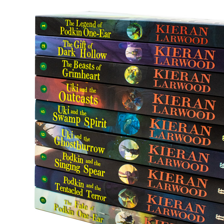 The World of Podkin One-Ear 9 Books Collection Set (Books 1-9) by Kieran Larwood - Five Realms Series
