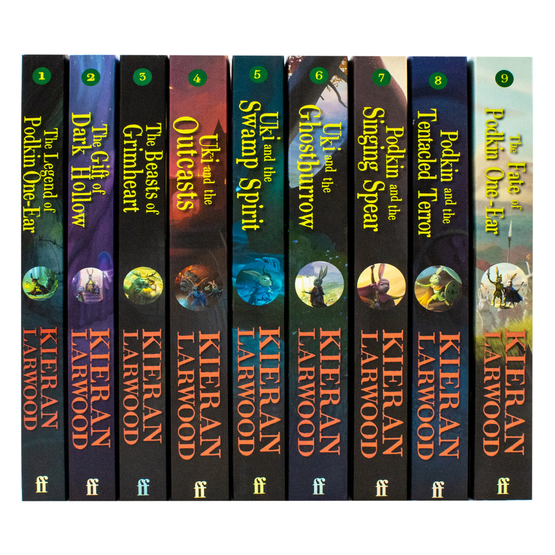 The World of Podkin One-Ear 9 Books Collection Set (Books 1-9) by Kieran Larwood - Five Realms Series