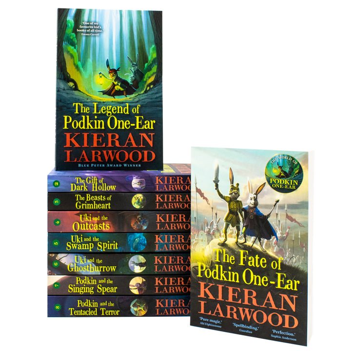 The World of Podkin One-Ear 9 Books Collection Set (Books 1-9) by Kieran Larwood - Five Realms Series