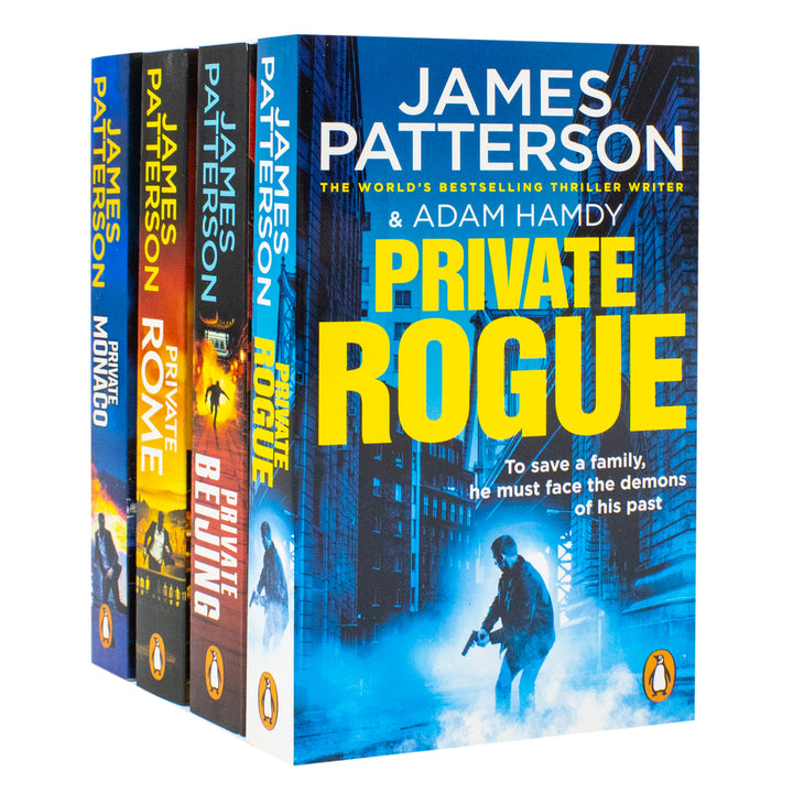 James Patterson Private Series 4 Books Collection Set (Books 16-19) (Private Rogue, Private Beijing, Private Rome, Private Monaco)