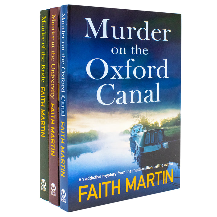 Faith Martin DI Hillary Greene Series 3 Books Collection Set (Murder on the Oxford Canal, Murder at the University, Murder of the Bride)