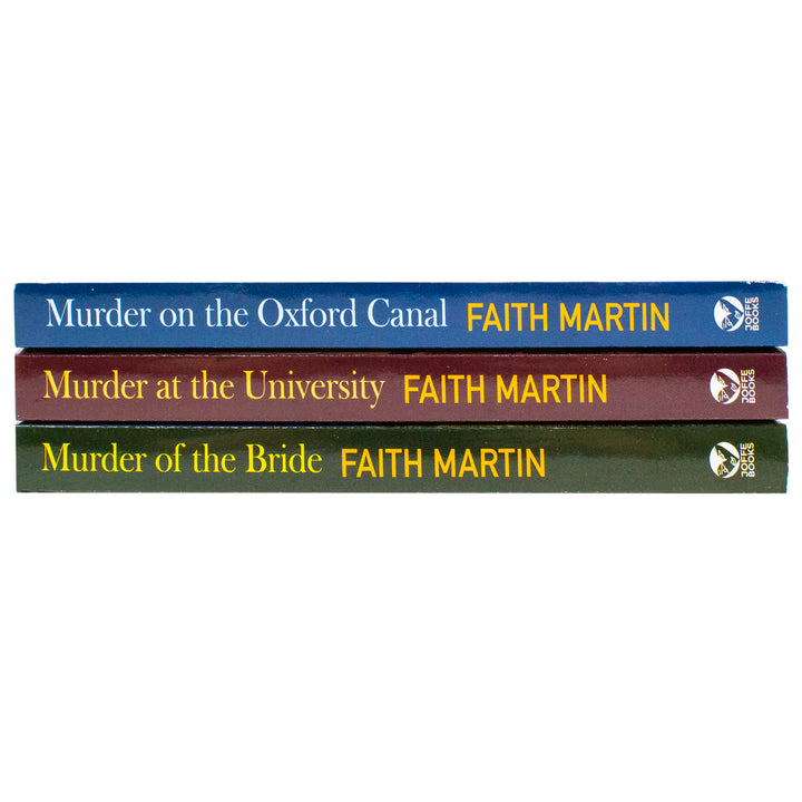 Faith Martin DI Hillary Greene Series 3 Books Collection Set (Murder on the Oxford Canal, Murder at the University, Murder of the Bride)