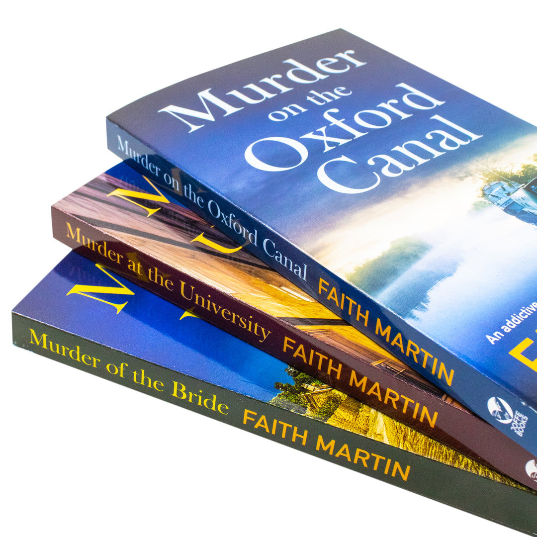 Faith Martin DI Hillary Greene Series 3 Books Collection Set (Murder on the Oxford Canal, Murder at the University, Murder of the Bride)