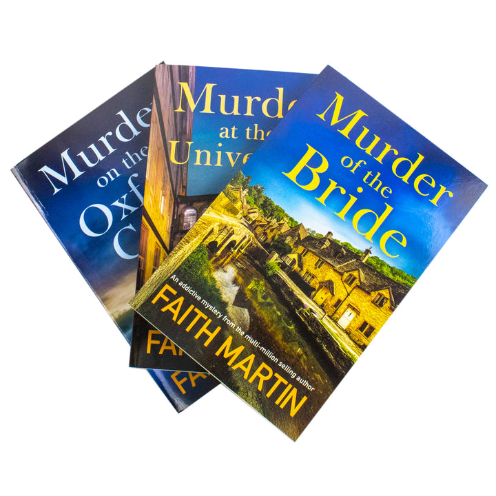 Faith Martin DI Hillary Greene Series 3 Books Collection Set (Murder on the Oxford Canal, Murder at the University, Murder of the Bride)