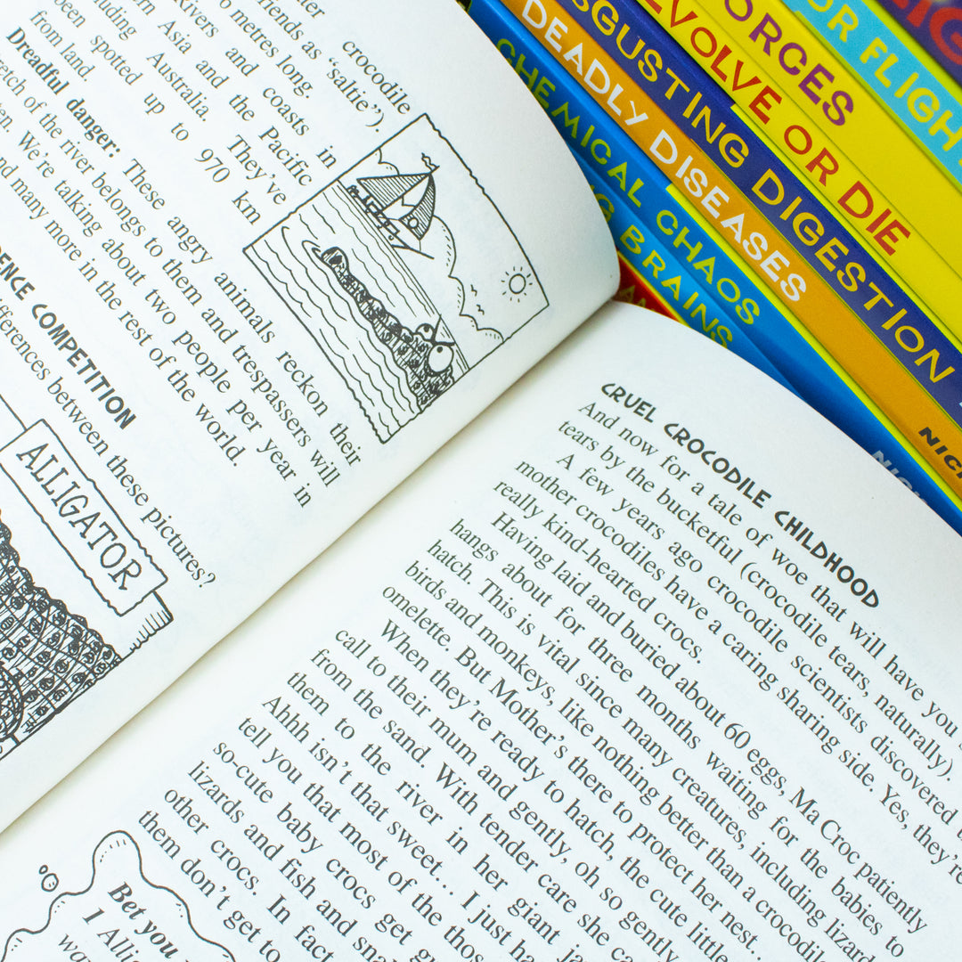 Horrible Science Bulging Box of Books Collection – 20-Book Set by Nick Arnold | Fun & Educational Science Series for Kids & Young Readers