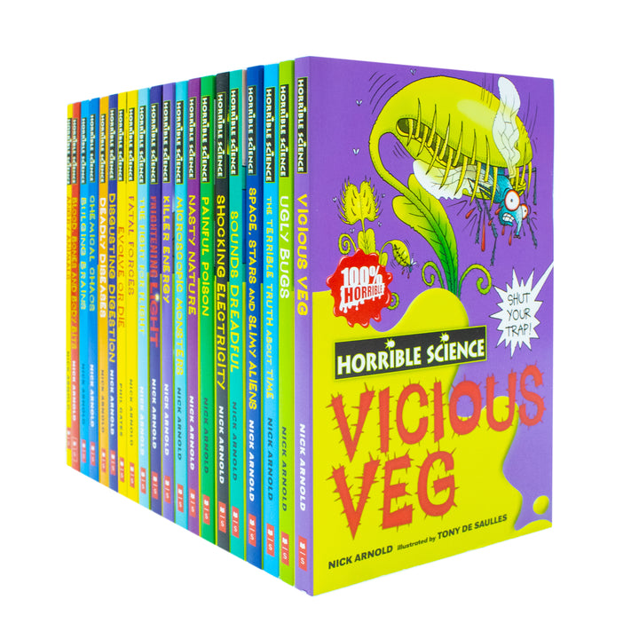 Horrible Science Bulging Box of Books Collection – 20-Book Set by Nick Arnold | Fun & Educational Science Series for Kids & Young Readers