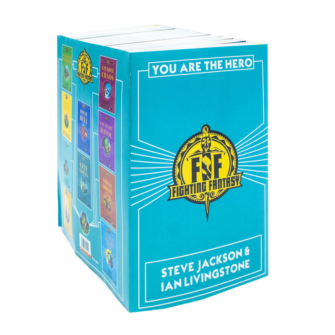 Fighting Fantasy Series: You Are the Hero 10-Book Set | Steve Jackson & Ian Livingstone | Interactive Adventure, YA Fantasy, Gamebooks, Role-Playing