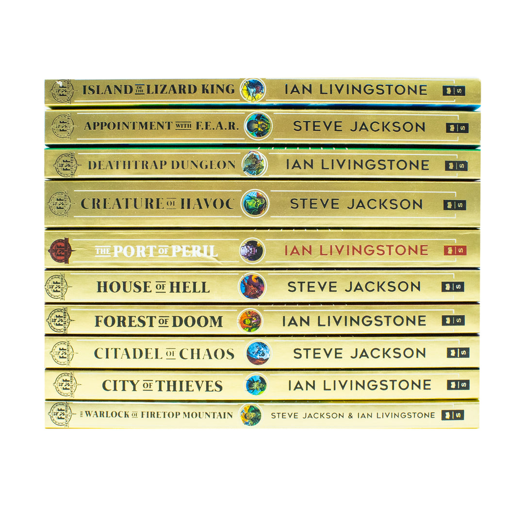 Fighting Fantasy Series: You Are the Hero 10-Book Set | Steve Jackson & Ian Livingstone | Interactive Adventure, YA Fantasy, Gamebooks, Role-Playing