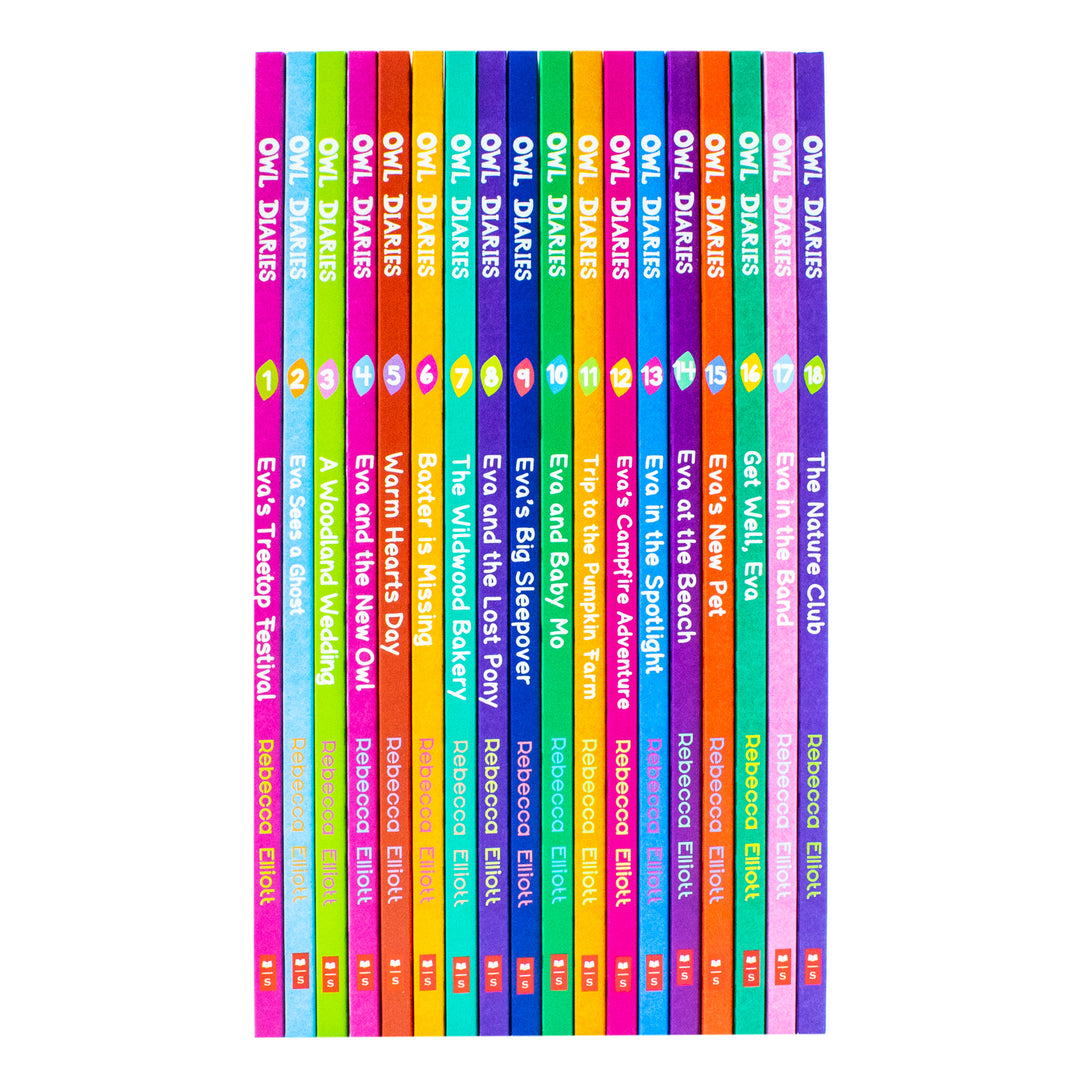 Owl Diaries Collection 1-18 Books Set by Rebecca Elliott |Fun & Engaging Children's Series – Early Readers, Adventure, Diary Stories & Literacy Skills