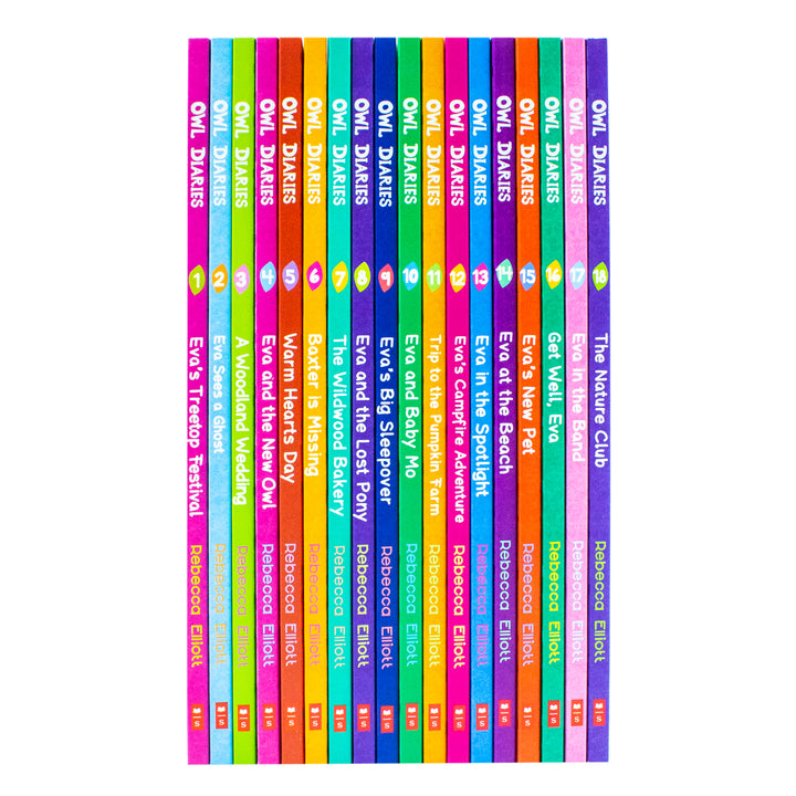Owl Diaries Collection 1-18 Books Set by Rebecca Elliott |Fun & Engaging Children's Series – Early Readers, Adventure, Diary Stories & Literacy Skills