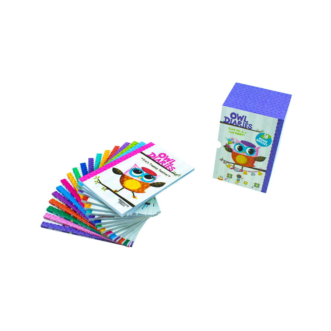 Owl Diaries Collection 1-18 Books Set by Rebecca Elliott |Fun & Engaging Children's Series – Early Readers, Adventure, Diary Stories & Literacy Skills