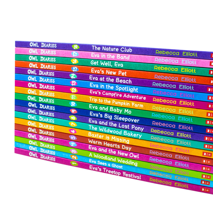 Owl Diaries Collection 1-18 Books Set by Rebecca Elliott |Fun & Engaging Children's Series – Early Readers, Adventure, Diary Stories & Literacy Skills