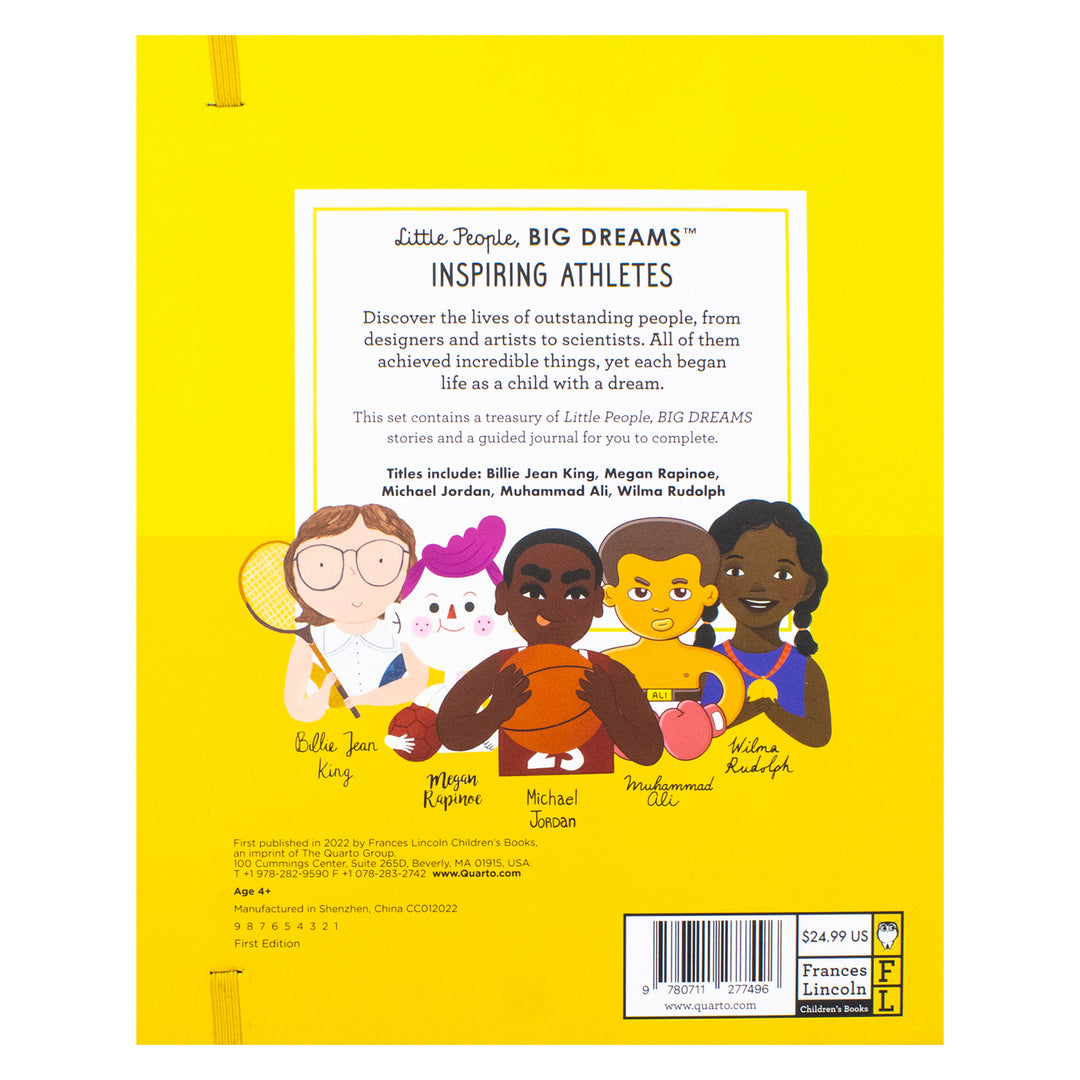 Little People Big Dreams Inspiring Athletes HB Book- Treasury & Guided Journal | Inspirational Stories for Children | Hardback