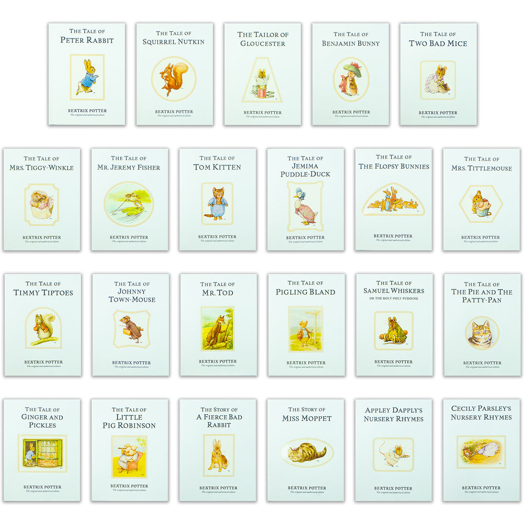 Peter Rabbit 23-Book Box Set by Beatrix Potter – Illustrated children's classics | Ages 3–6, bedtime stories, nursery books, perfect christening gift