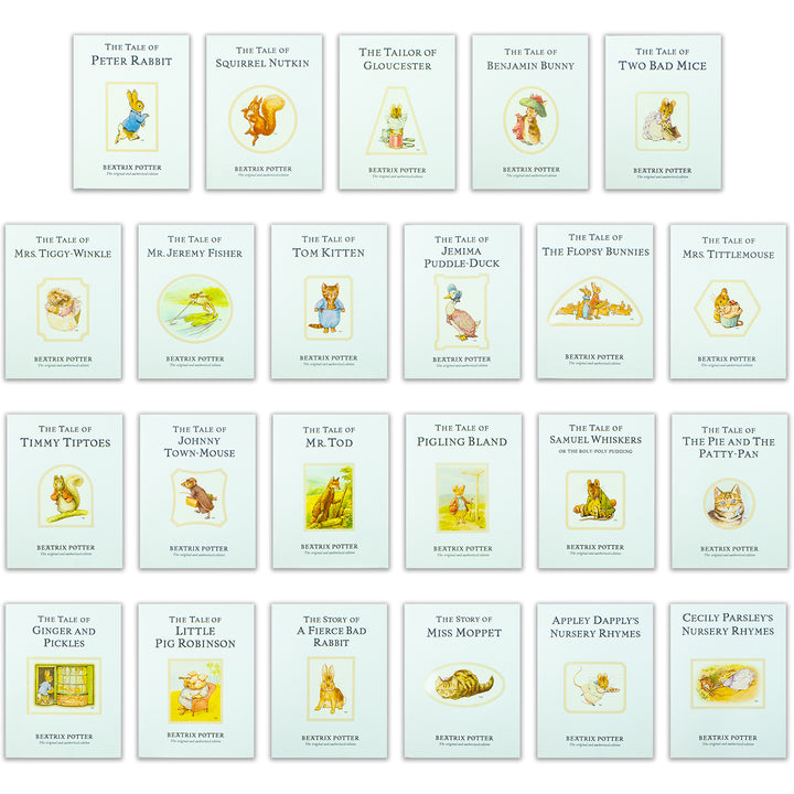 Peter Rabbit 23-Book Box Set by Beatrix Potter – Illustrated children's classics | Ages 3–6, bedtime stories, nursery books, perfect christening gift