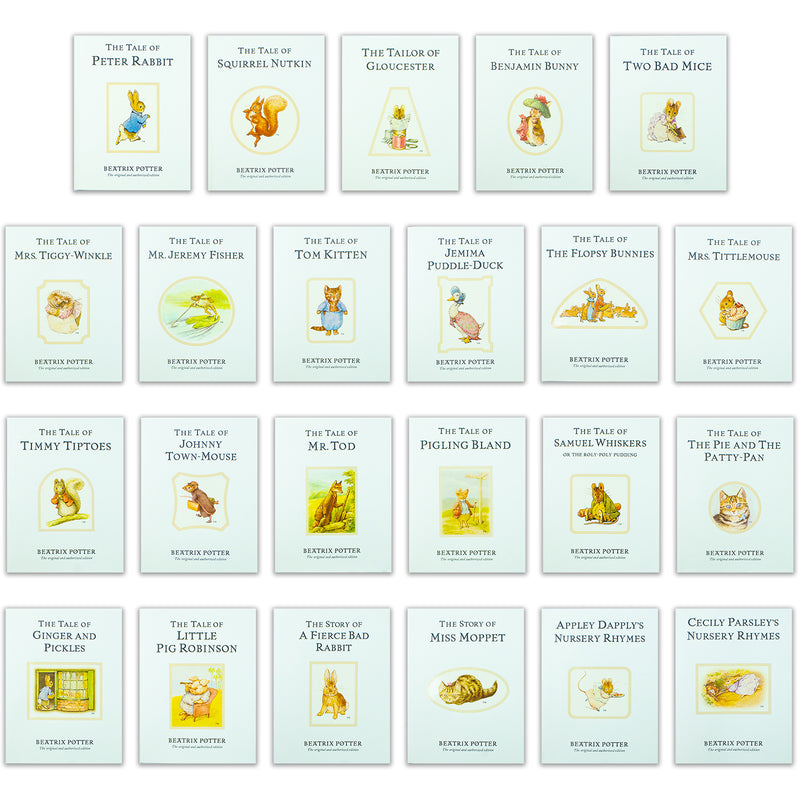 Peter Rabbit 23 Book Box Set by Beatrix Potter – Hardback Illustrated Collection | Ages 3–6, Bedtime Stories, Nursery Books, Christening Gift