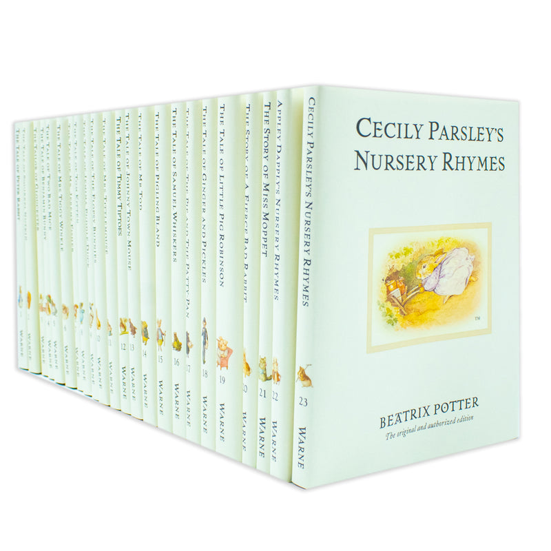 Peter Rabbit 23 Book Box Set by Beatrix Potter – Hardback Illustrated Collection | Ages 3–6, Bedtime Stories, Nursery Books, Christening Gift