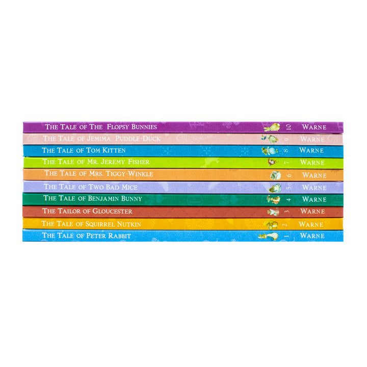 Peter Rabbit 10-Book Box Set by Beatrix Potter – Classic children's books, illustrated bunny tales, bedtime stories, perfect gift for ages 0–6