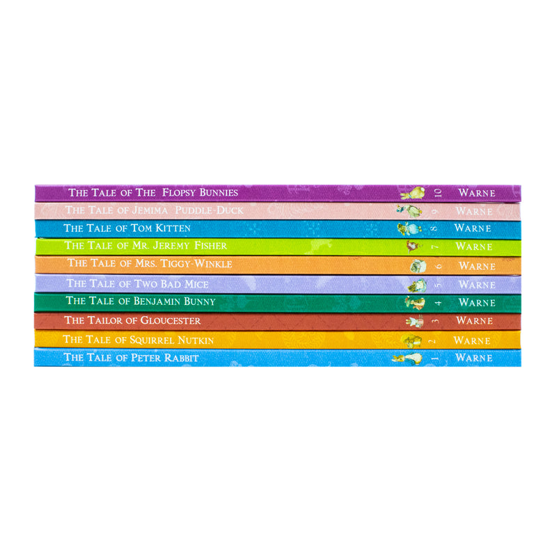 Peter Rabbit 10-Book Box Set by Beatrix Potter – Classic children's books, illustrated bunny tales, bedtime stories, perfect gift for ages 0–6