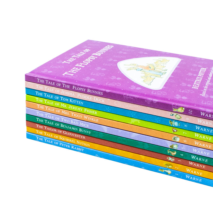 Peter Rabbit 10-Book Box Set by Beatrix Potter – Classic children's books, illustrated bunny tales, bedtime stories, perfect gift for ages 0–6