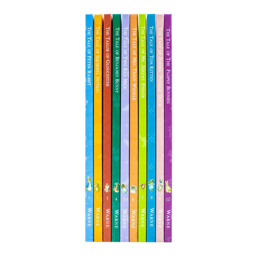 Peter Rabbit 10-Book Box Set by Beatrix Potter – Classic children's books, illustrated bunny tales, bedtime stories, perfect gift for ages 0–6