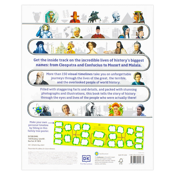Timelines of Everyone: From Cleopatra and Confucius to Mozart and Malala | Hardcover Book (DK Children's Timelines)